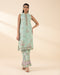 2 Piece - Embroidered Cotton Jacquard Suit
